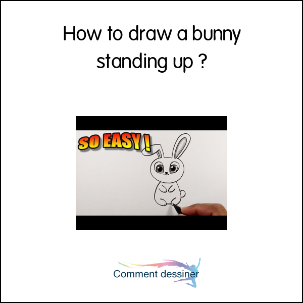 How to draw a bunny standing up